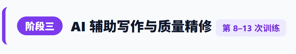 第二阶段结束，备菜完成，准备进入写作。